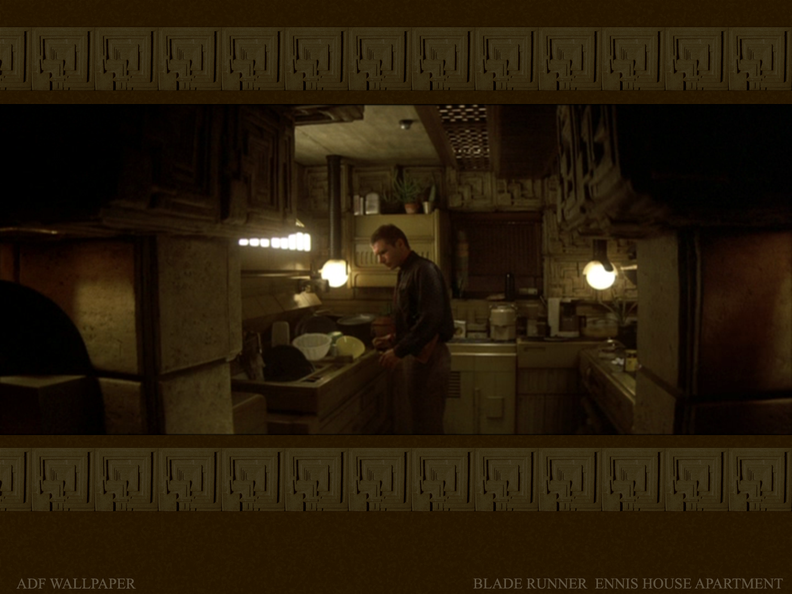A great shot of Deckard's apartment in the classic Ridley Scott film Blade 