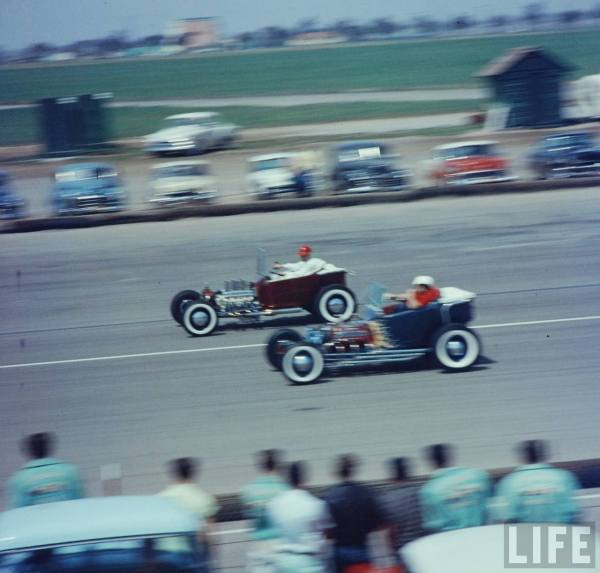  Grabowski in his famous Kookie Kar squareoff at the National Hot Rod 