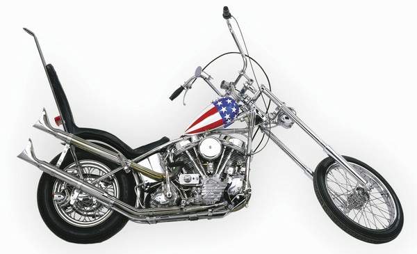 The iconic Captain America chopper from the 1969 film-- Easy Rider