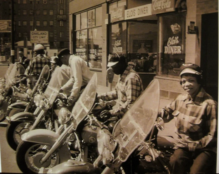 vintage black bikers