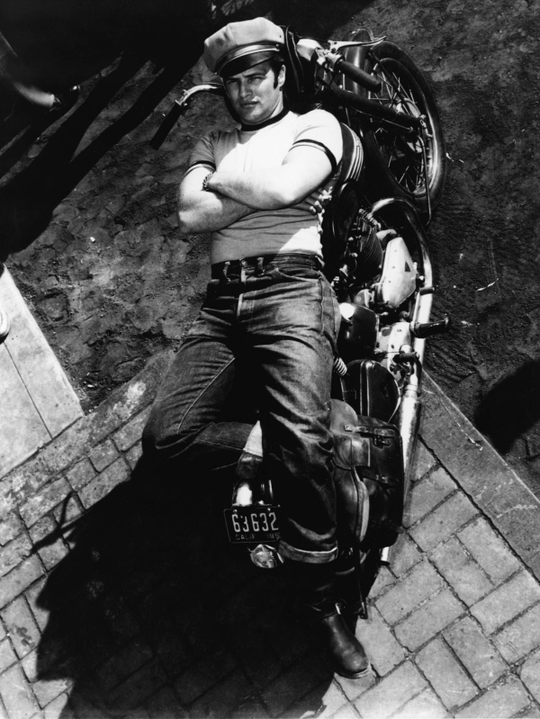 Marlon Brando as Johnny in the iconic biker film The Wild One.