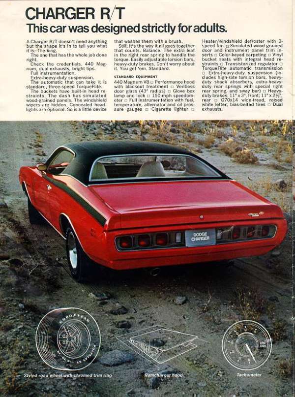 Vintage Dodge Charger Super Bee ad cont.