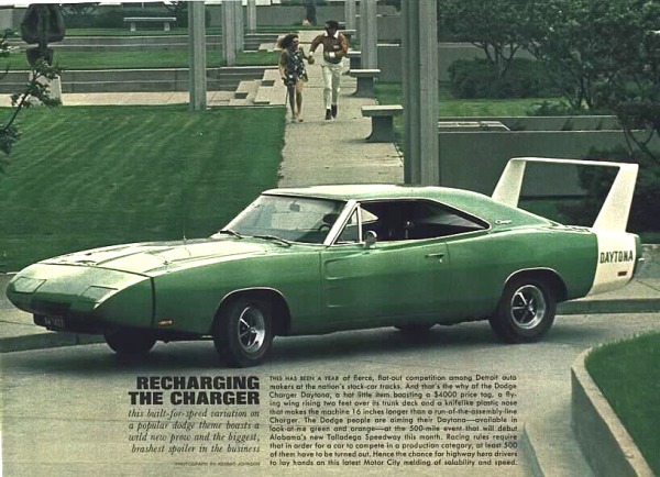 Dodge Charger Daytona-- going green.
