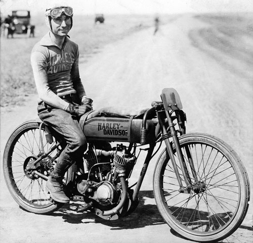 Fred Ludlow was a top board track motorcycle racer of the 1910s who made the transition to the dirt track.  Ludlow's greatest accomplishment came in September of 1921, when he won five national championships at the M&ATA finale on the dirt mile at Syracuse, New York.