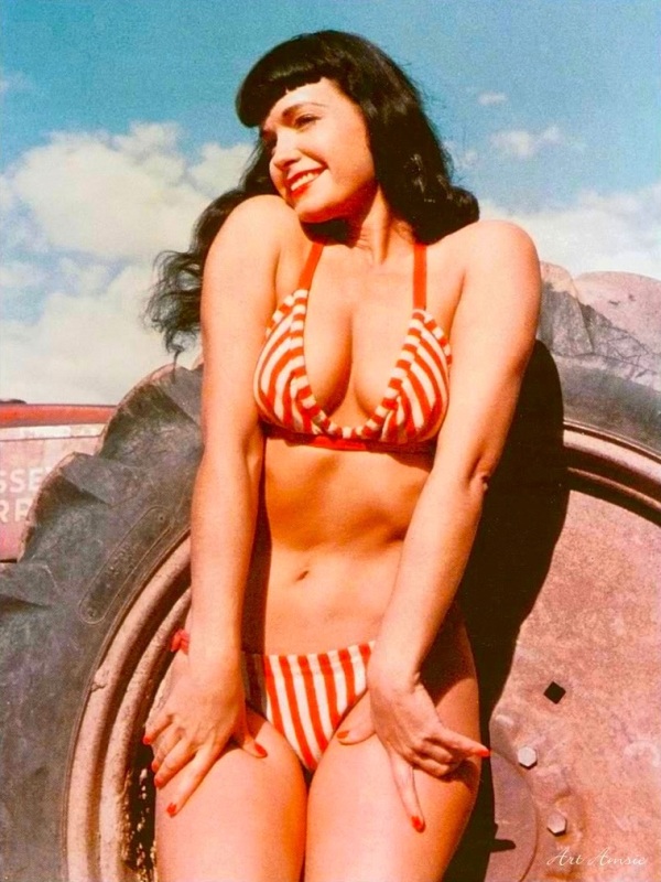 Bettie Page the redhot bangedbeauty whose iconic sexy look is adored 