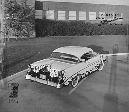 Carol Lewis' custom 1956 Chevrolet Dean Jeffries high school sweetheart