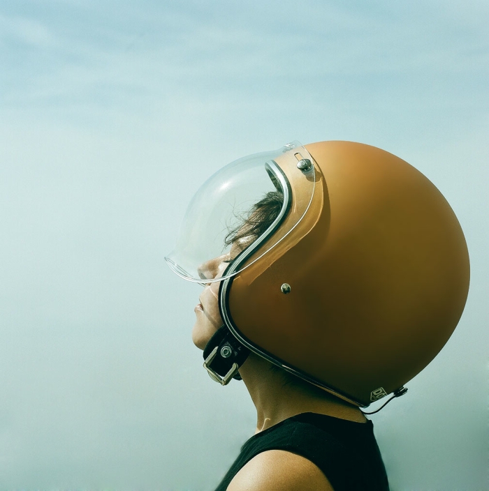 Lana MacNaughton motorcycle helmet