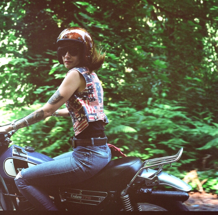 Lana MacNaughton motorcycle photo
