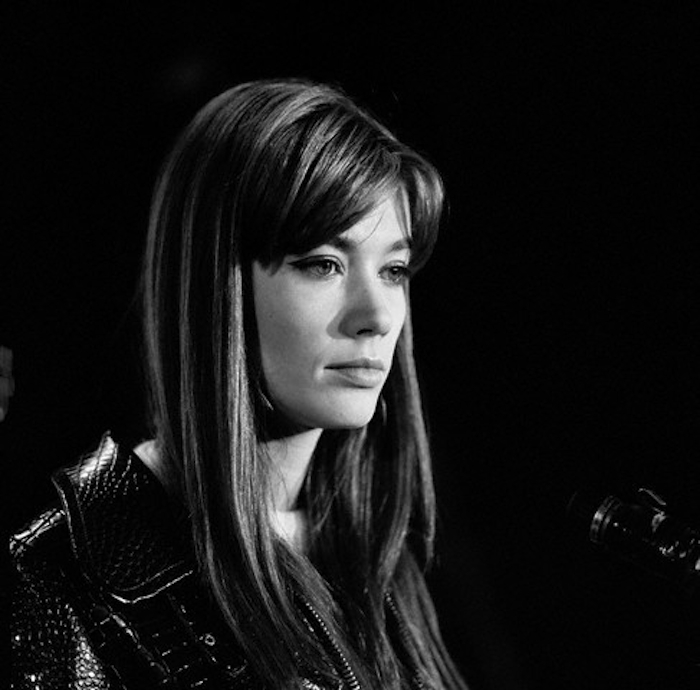 Singer Francoise Hardy at Olympia Hall in Paris