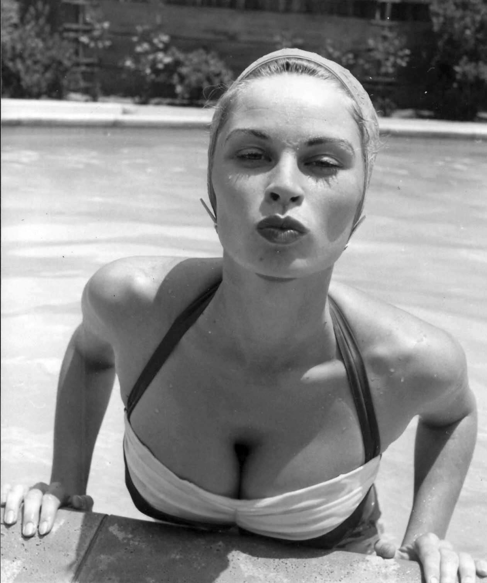 irish mccalla swimsuit model pinup kiss cleavage breasts. 