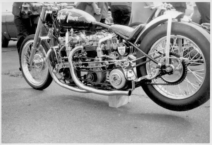 the triumph two timer dragster drag bike motorcycle racing